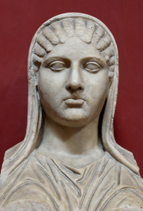 Las mujeres en la filosofía (Parte 2) Busto de Aspasia en el Museo Pio-Clementino (Museos Vaticanos). Foto: Jastrow.