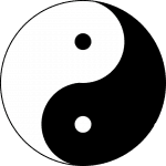 La representación del yin y el yang, los opuestos y complementarios.