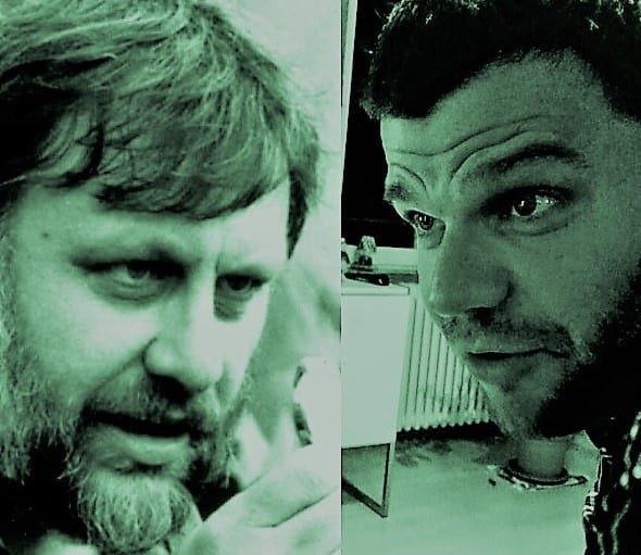 Slavoj Žižek: «La revolución debe revolucionar una y otra vez» Los filósofos Slajov Žižek y Miquel Seguró.