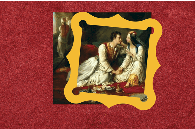 El "Don Juan y Haidee", óleo de Alexandre Colin (hacia 1833) ilustra la reflexión de uno de nuestros lectores, David Álvarez, sobre el amor y algunos de sus mitos. Bajo licencia PD-Art-photographs.