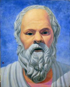Ilustración de Sócrates (470 - 399 a. C.). Autor: Juliethe,jaramillo. Distribuida por Wikimedia Commons bajo licencia CC BY-SA 3.0.