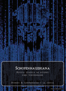 El número 2 de la revista Schopenhaueriana dedicado a la relación del filósofo alemán con la ciencia.