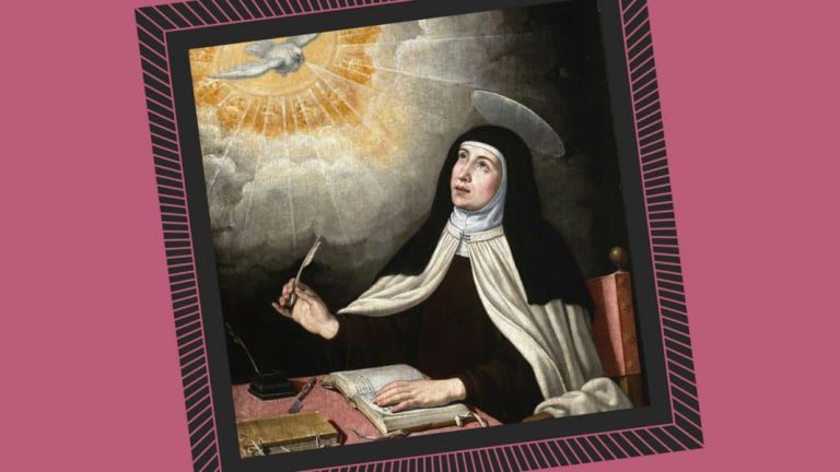 Nació como Teresa Sánchez de Cepeda y Ahumada en Gotarrendura, Ávila, en 1515. Murió como Teresa de Jesús en Alba de Tormes, Salamanca, en 1582.