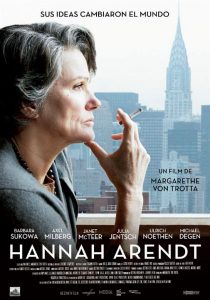 Cartel de la película "Hannah Arendt", de Margarethe von Trotta.