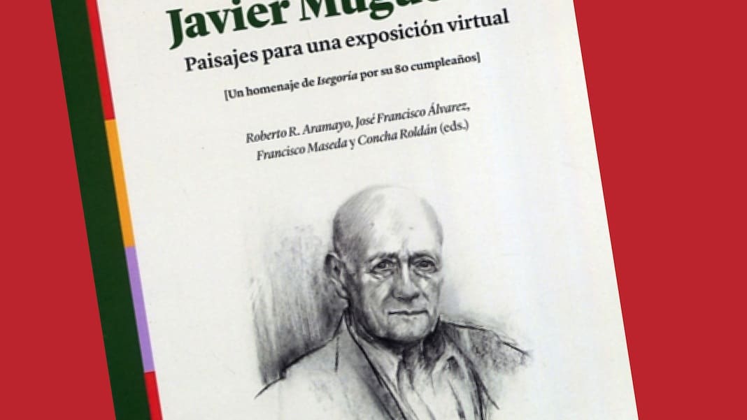 Fragmento de la portada del libro «Diálogos con Javier Muguerza. Paisajes para una exposición virtual», editado por el CSIC.