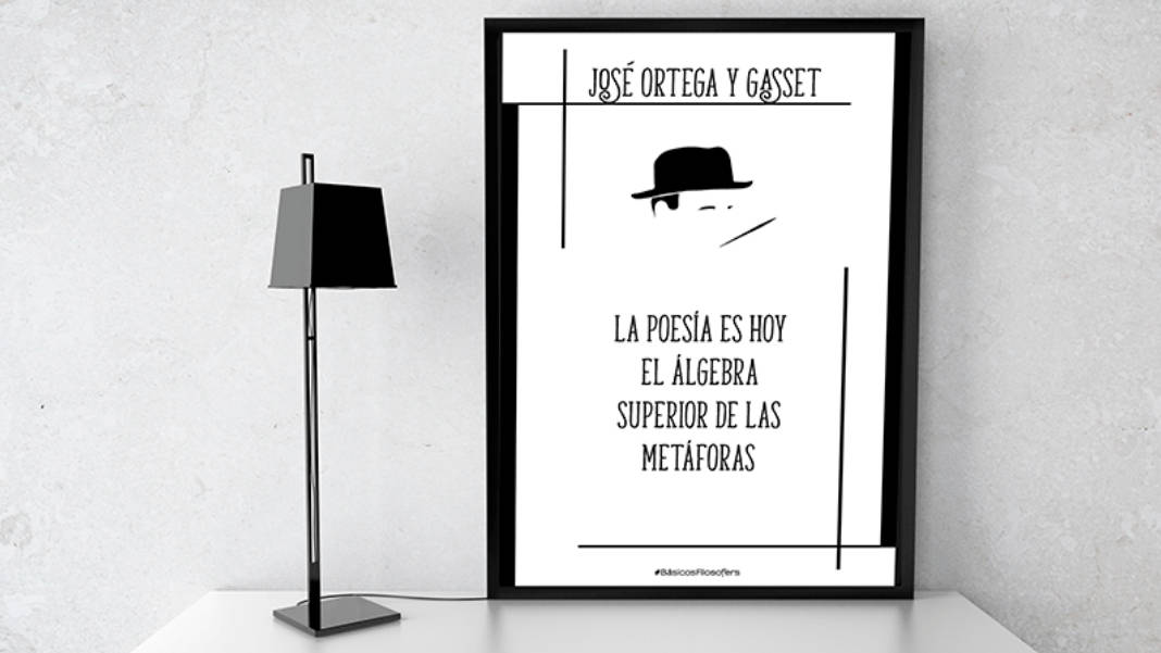 El filósofo y ensayista español José Ortega y Gasset nació en 1883 y murió en 1955. En la imagen, lámina de Filosofers.