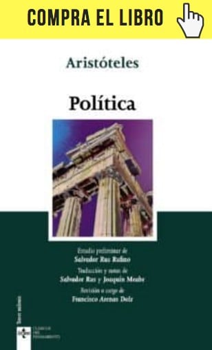 Política, de Aristóteles, en edición de Tecnos.