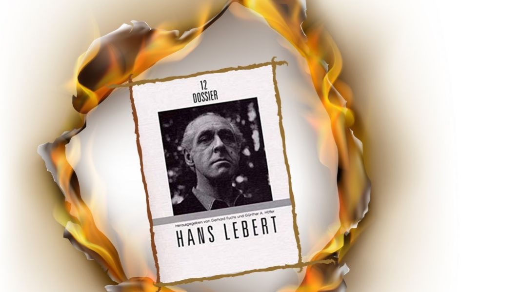 Hans Lebert fue cantante de ópera y luego escritor. Pero hasta la escritura se llevó a Wagner y un puñado de temas como la culpa, el mal y la que, con variantes, trata en sus novelas, relatos y poemas. La imagen es la monografía de la editorial Droschl y un archivo dewww.freepik.com/ Designed by vectorpocket