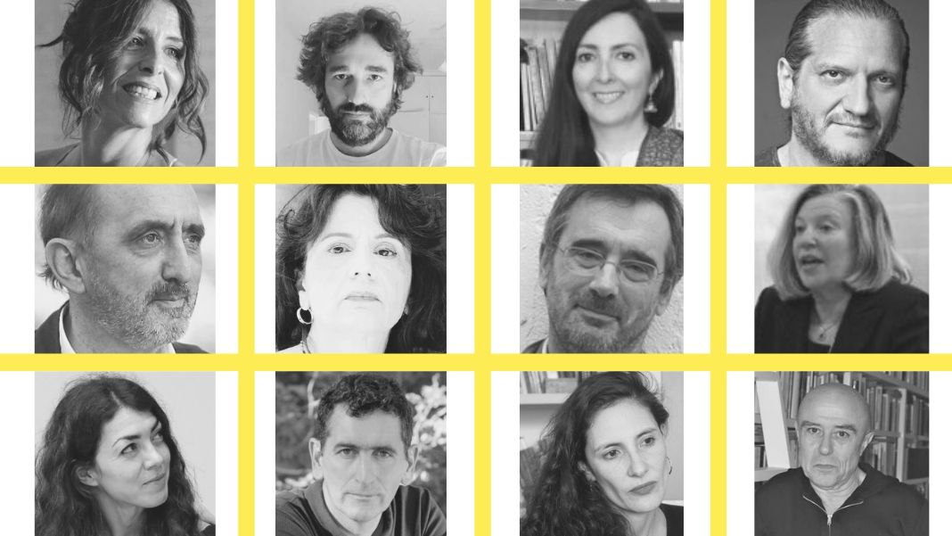 Algunos de los filósofos y filósofas con los que hemos hablado en Filosofía&co. a lo largo de 2019. Arriba, de izda. a dcha., Magdalena Reyes, Santiago Gerchunoff, Fabiola Leyton y Darío Sztajnszrajber. Centro, de izda. a dcha., Daniel Innerarity, Donatella Di Cesare, Manuel Cruz y Nancy Fraser. Abajo, de izda. a dcha., Ana Carrasco Conde, Juan Mayorga, Laura Quintana y Gabriel Albiac.