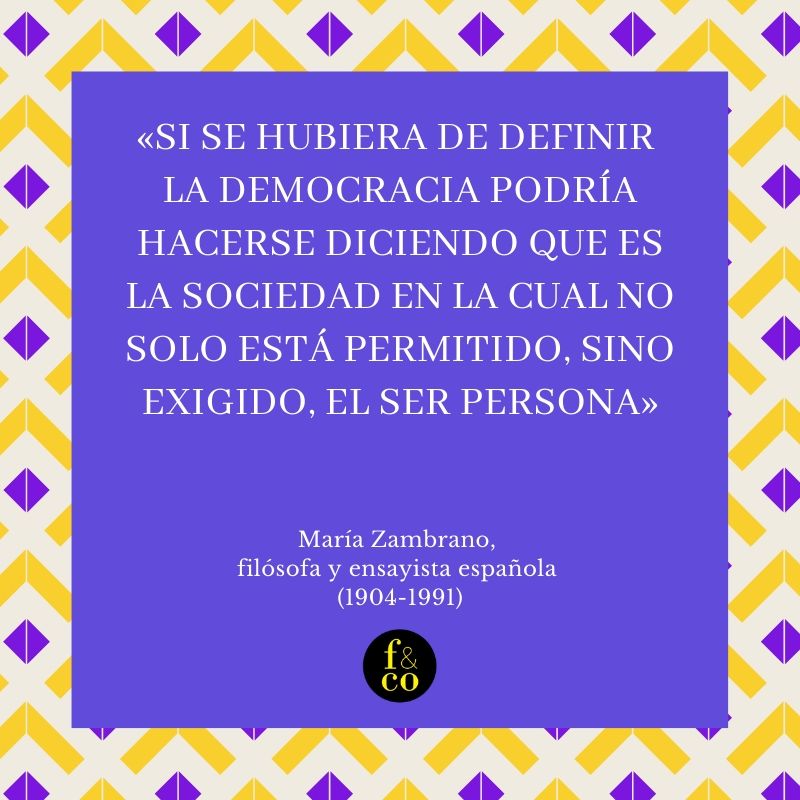Frase filosófica María Zambrano