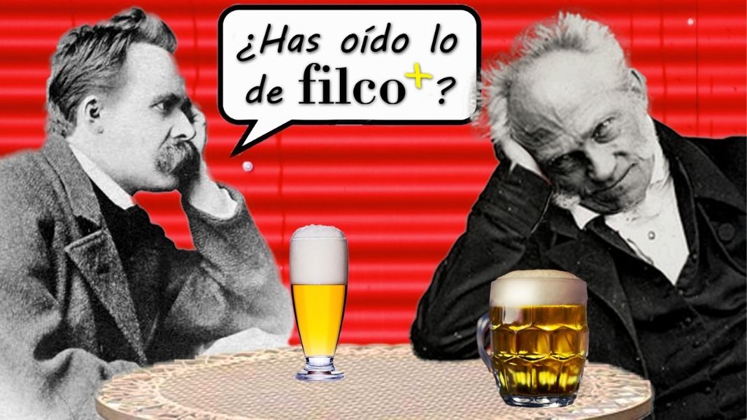 Brindamos con Nietzsche y Schopenhauer por el nacimiento de la nueva zona Filco+ de nuestro portal filosofía&co.