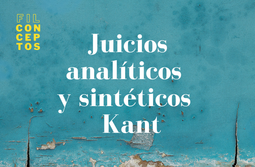 Juicios analíticos y sintéticos de Kant