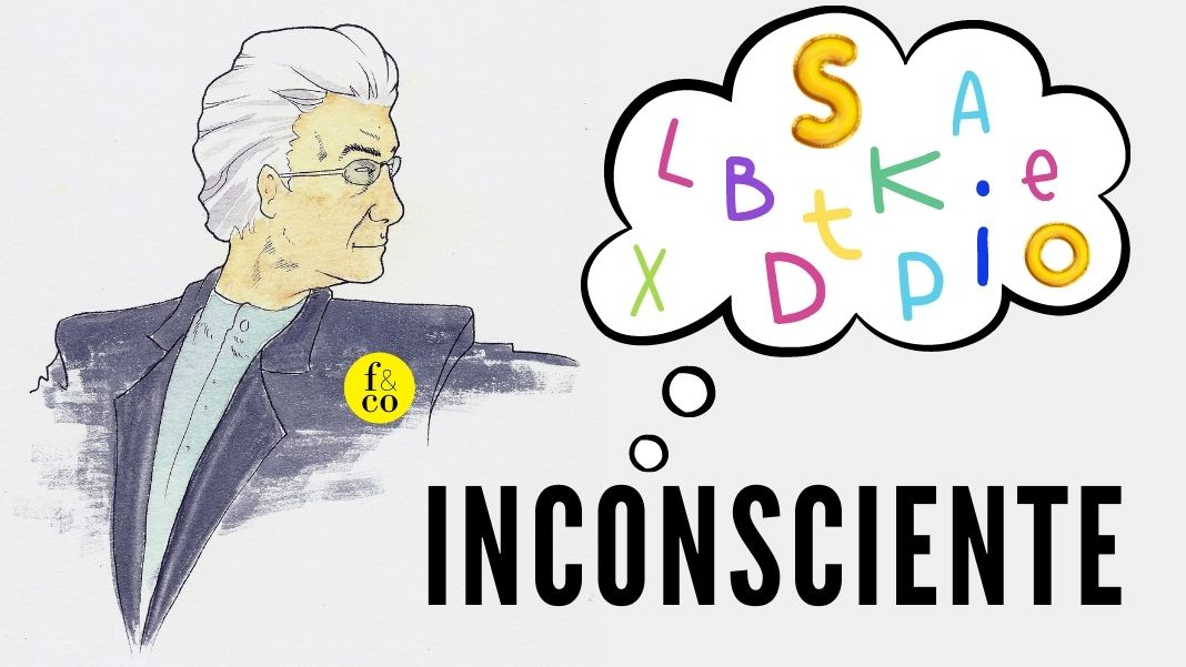 Jacques Lacan se dedicó a la teoría y praxis del psicoanálisis en la Francia del siglo pasado. Uno de sus planteamientos más rompedores respecto a la herencia de Freud fue su tesis de que el inconsciente se estructura como un lenguaje. Montaje a partir de una imagen con licencia Wikimedia Commons (CC BY-SA 3.0).