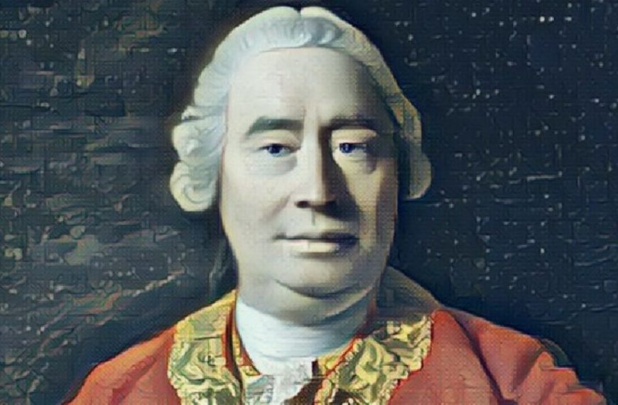 David Hume fue el máximo exponente de la Ilustración escocesa. Su filosofía está fuertemente influida por el empirismo británico y supone, también, de alguna forma, su culminación. Diseño realizado a partir del retrato de Allan Ramsay (CC).