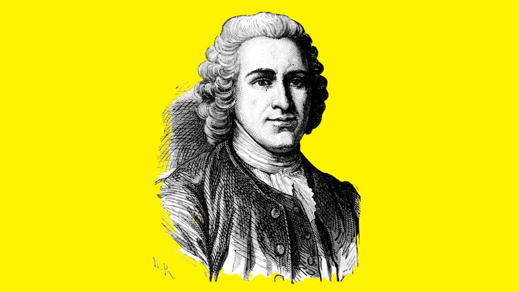 Jean-Jacques Rousseau (1712-1178) es un filósofo fundamental para pensar algunos temas actuales, pero ¿fue la vida de Rousseau un espejo en el que nos podemos mirar? Ilustración de H. Rousseau, del libro «Album du Centenaire» (1889) (licencia CC1.0).