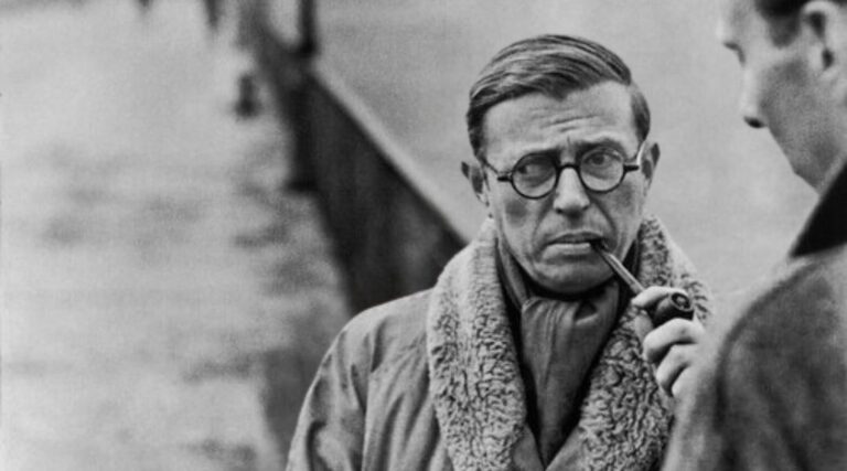 Sartre fue el filósofo más famoso de su generación. Entre sus aportaciones más populares está, sin duda, la del existencialismo. Fotografía libre de derechos de imagen (licencia Public Domain Mark 1.0 Universal).