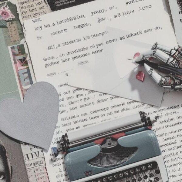 ChatGPT y carta de amor. Imagen generada con inteligencia artificial (Microsoft Bing-Dall-E 3; 14 de noviembre de 2023).
