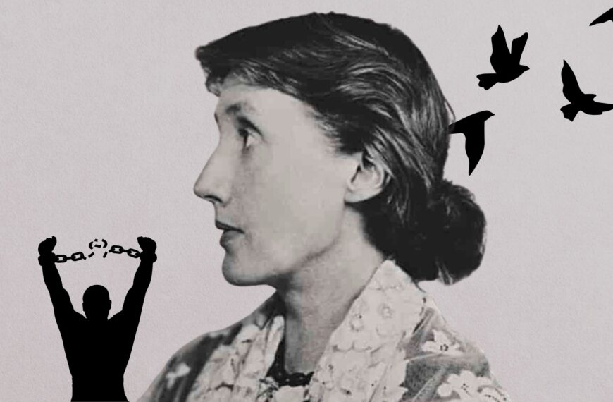 La libertad de Virginia Woolf fue una búsqueda constante en su vida. Una vida atravesada por el amor por los libros y los valores patriarcales contra los que se rebeló. De ese nudo emerge su pensamiento. Imagen de dominio público (licencia CC 1.0), extraída de Store Norske Leksikon y editada con elementos de Canva Pro.