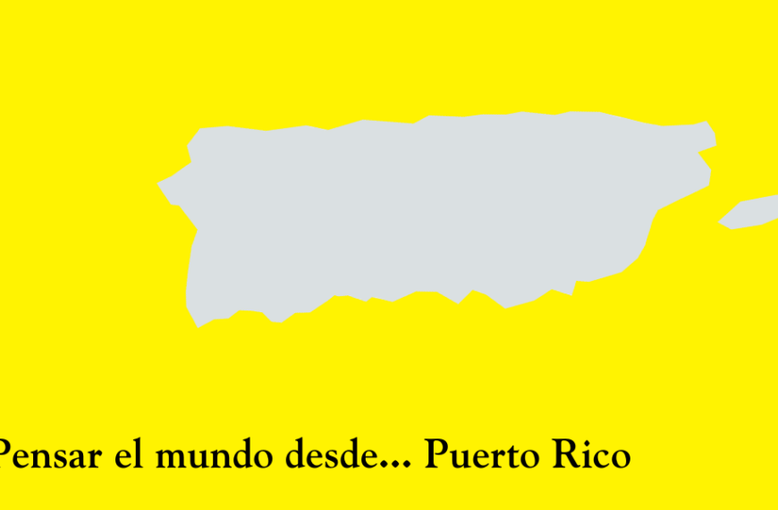 La filósofa puertorriqueña Rocío Zambrana reflexiona sobre la cuestión del colonialismo en su país. Imagen hecha a partir de ilustración de mapa de Effeietsanders and Ballingxo distribuida por Wikimedia Commons bajo licencia CC0 1.0 Universal.