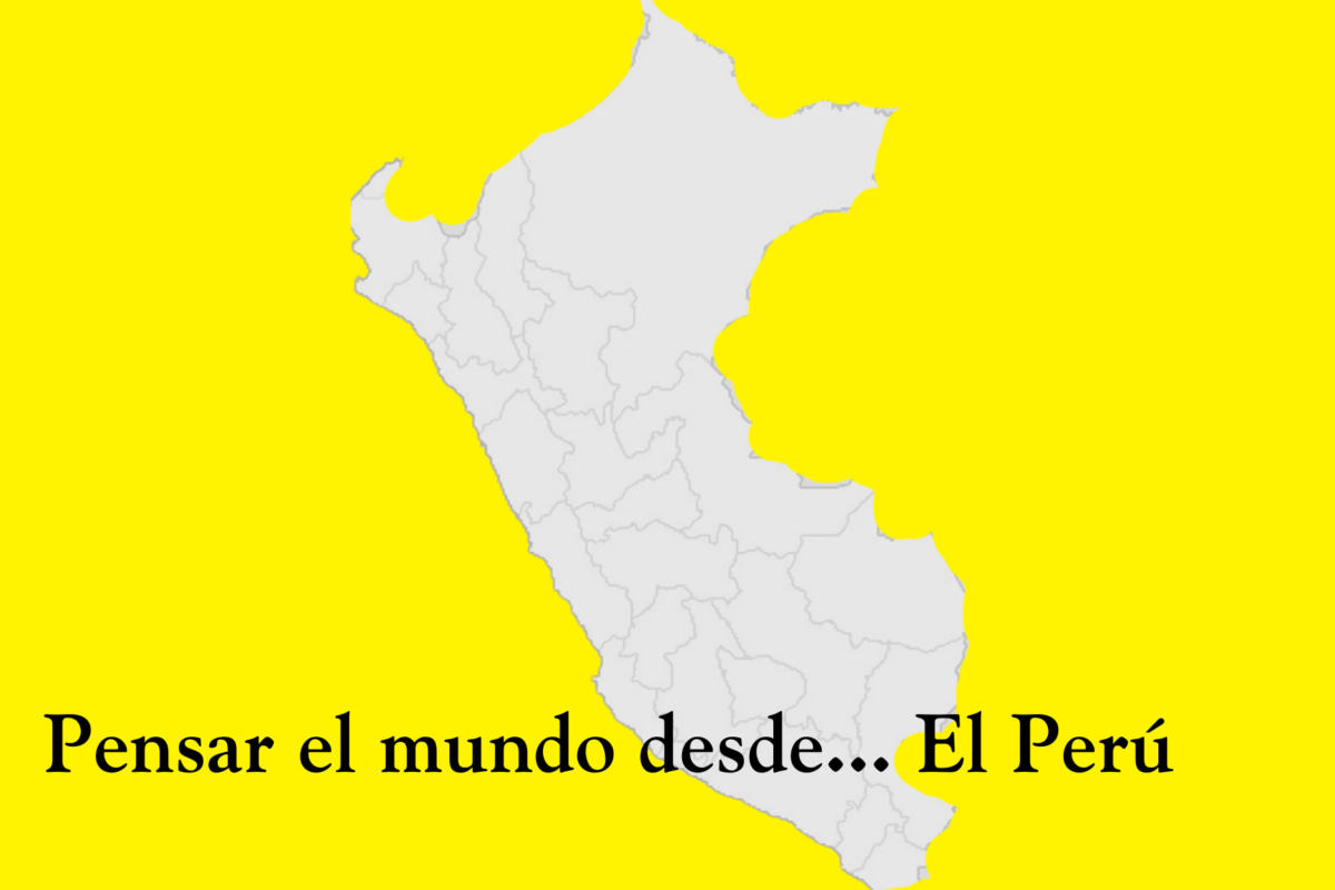 El filósofo peruano Miguel Giusti reflexiona sobre la cuestión de la corrupción. Imagen hecha a partir de ilustración de mapa de Wikimedia Commons bajo licencia CC BY-SA 2.5 DEED.