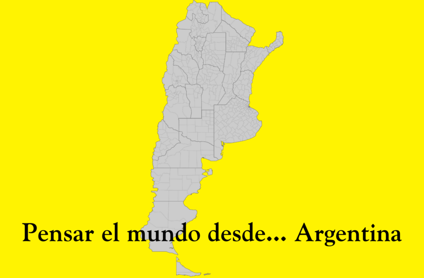 El filósofo argentino Manuel Tizziani se pregunta por la utilidad de la filosofía. Ilustración hecha a partir de mapa de las provincias y departamentos de Argentina distribuido por Wikimedia Commons bajo licencia CC BY-SA 3.0 DEED.