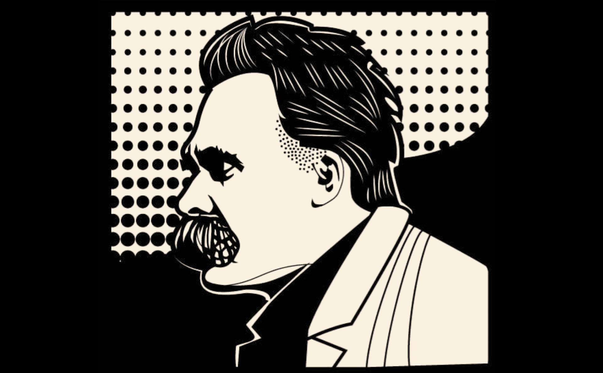 «Retrato de Friedrich Nietzsche», diseño de VectorOpenStock, extraído de Vectorportal.com, con licencia Creative Commons Attribution (CC BY 4.0).