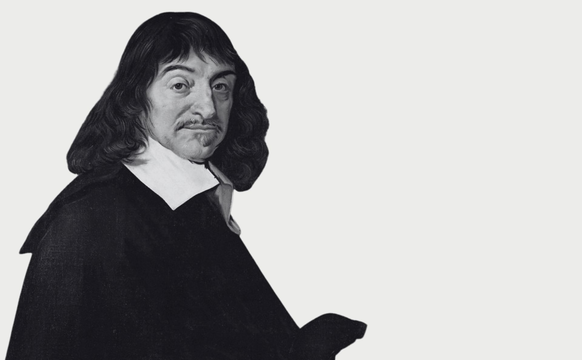 Cuerpo y alma o «res extensa» y «res cogitans» son conceptos centrales en Descartes. Retrato de Descartes de Frans Hals, de 1648, extraído de Wikimedia Commons (Dominio Público).