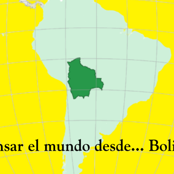 Bolivia (verde oscuro) ubicada en América del Sur (verde claro). Diseño hecho hecho a partir de mapa de la Gran Enciclopedia Noruega, bajo licencia: CC BY NC 4.0