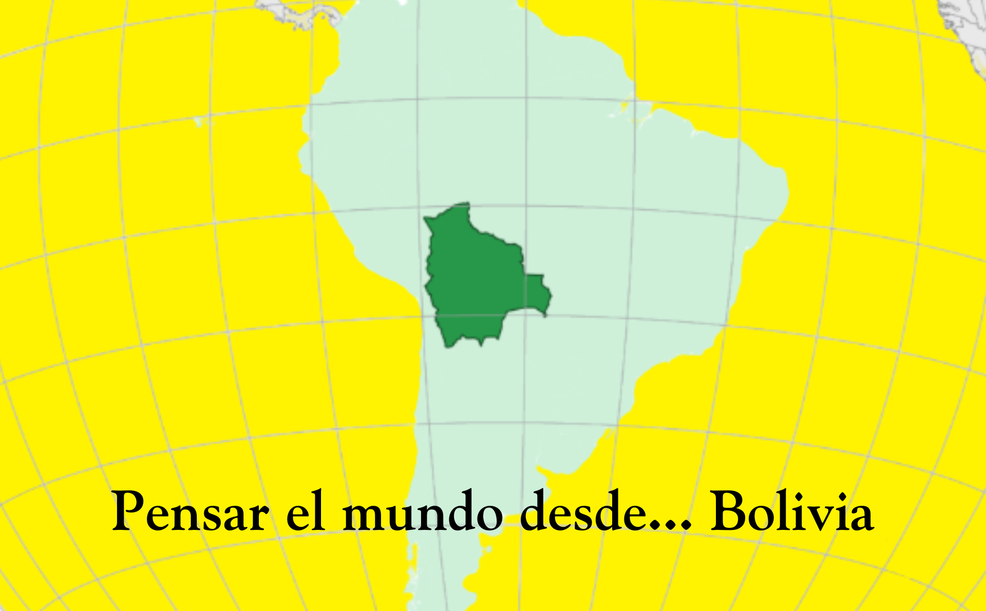 Bolivia (verde oscuro) ubicada en América del Sur (verde claro). Diseño hecho hecho a partir de mapa de la Gran Enciclopedia Noruega, bajo licencia: CC BY NC 4.0