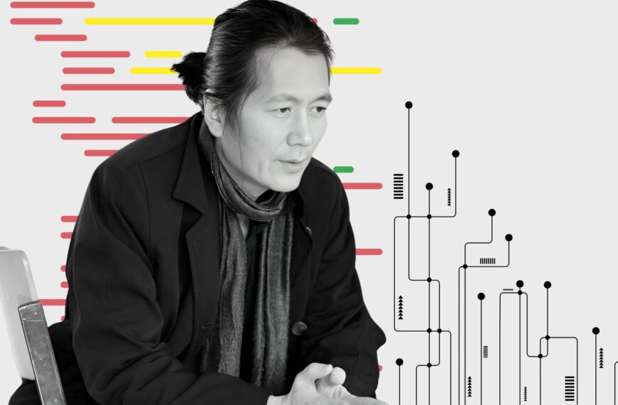 Byung-Chul Han analiza la sociedad en la que vivimos, definiéndonos como seres digitales. Amado y odiado a partes iguales, Byung-Chul Han es un filósofo ineludible. Diseño realizado a partir de la fotografía del filósofo surcoreano Byung-Chul Han realizada por Isabella Gresser y los elementos de collage de Freepiks (CC.).