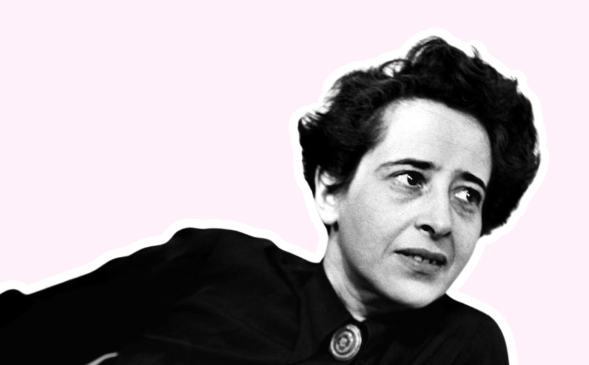 Fotografía de Hannah Arendt, tomada por Fred Stein (licencia CC, extraída de la enciclopedia nacional de Dinamarca, lex.dk).