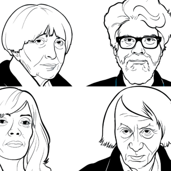 En su segunda edición, el Festival de las Ideas se convierte de nuevo en una cita ineludible para la filosofía. Ilustraciones de Adriana Cavarero (arriba izda.), Panyak Mishra (arriba dcha.), Camila Sosa Villada (abajo izda.) y Michel Houellebecq (abajo dcha.), cuatro de las grandes personalidades a las que podremos escuchar en Madrid estos días. Autora de las ilustraciones: Núria Oliveres.