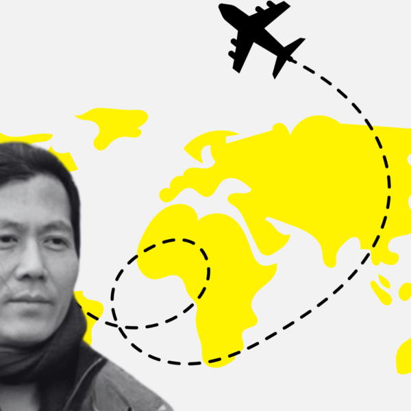 Para Han, el turista no comprende la cultura sobre la cual se arraigan los espacios como lugares de apertura hacia lo extraño y lo nuevo, sino que los ve como esferas de consumo de identidades que satisfacen el impulso de tener que surge en el marco del desarrollo de subjetividades capitalista. Diseño a partir de imagen cedida por Byung-Chul Han y vectores de Canva Pro.