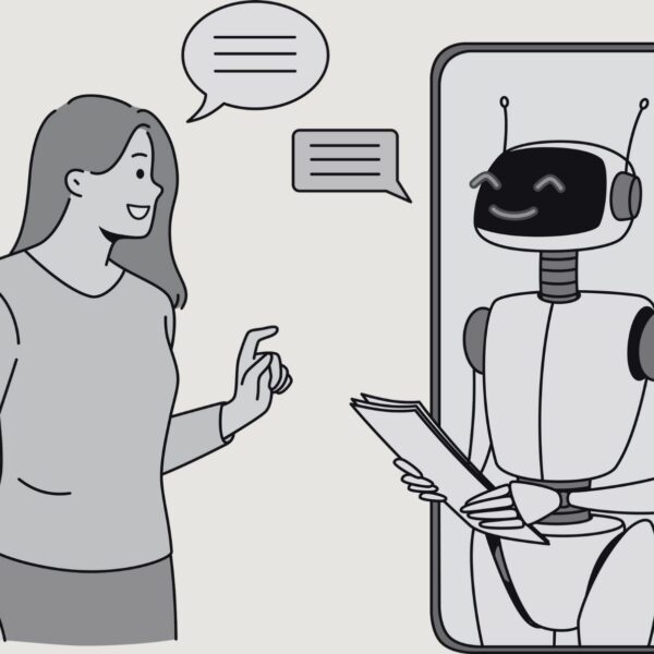 La inteligencia artificial pone más en jaque que nunca la asociación entre tecnología y progreso. Diseño realizado por Vectorium y extraído de Canva Pro.