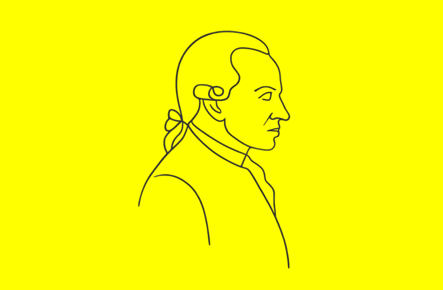 Ilustración de Kant realizada por Sora (16 de octubre de 2025, licencia CC.).