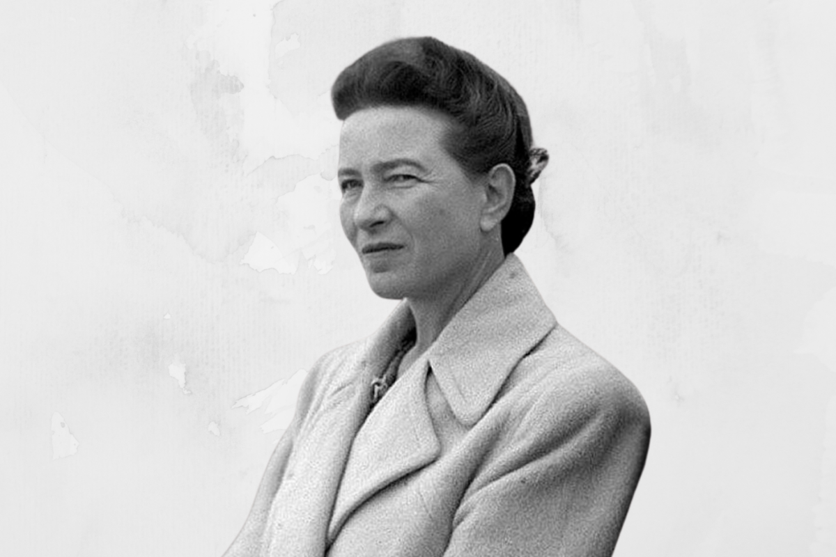 Foto de Simone de Beauvoir. El pensamiento y la vida de Simone de Beauvoir fueron inconformistas, aplicando una vuelta y revuelta de tuerca a cada cosa que tratara da coartar su libertad. Imagen extraída de Wikimedia Commons, de dominio público.