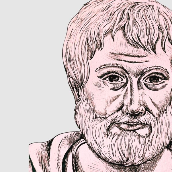 El concepto de vida para Aristóteles es fundamental para abordar su pensamiento metafísico. Ilustración de Aristóteles de Inés García Soria.