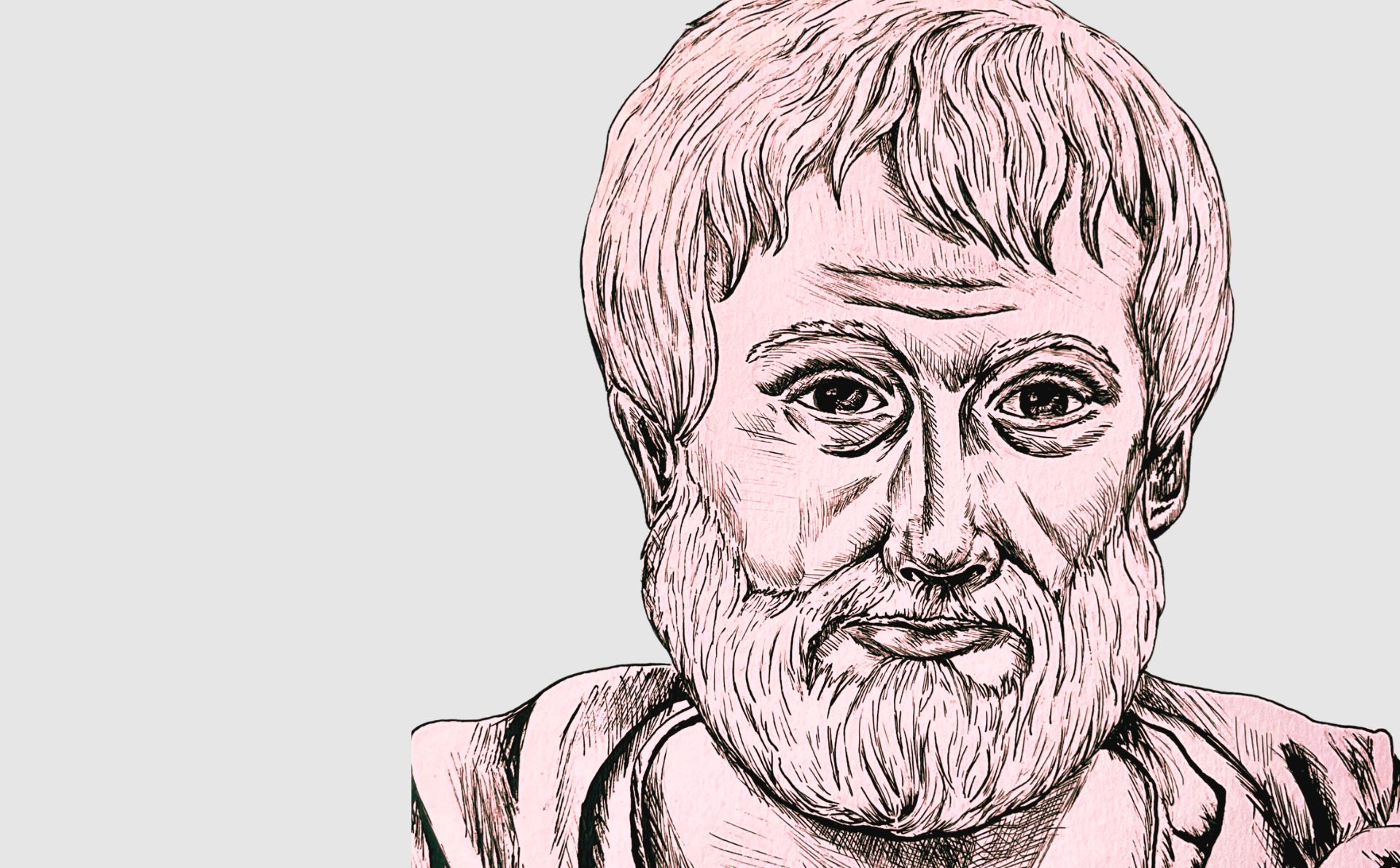 El concepto de vida para Aristóteles es fundamental para abordar su pensamiento metafísico. Ilustración de Aristóteles de Inés García Soria.