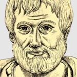 El logos, la palabra, es fundamental para entender la vida, según Aristóteles. Ilustración de Aristóteles de Inés García Soria.