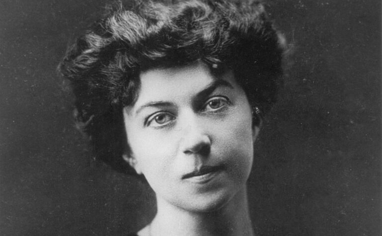 Página de Inicio 2025 El amor para Kollontái debía basarse en la cooperación en la lucha, como camaradas. Imagen de dominio público, extraída de Wikimedia Commons.