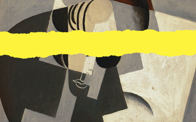 Diseño realizado a partir del «Retrato de Josette Gris», de Juan Gris (1916)