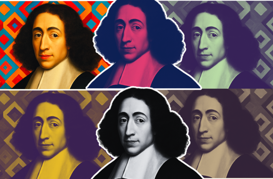 Diseño realizado a partir de la imagen de Spinoza realizada con Canva Pro.
