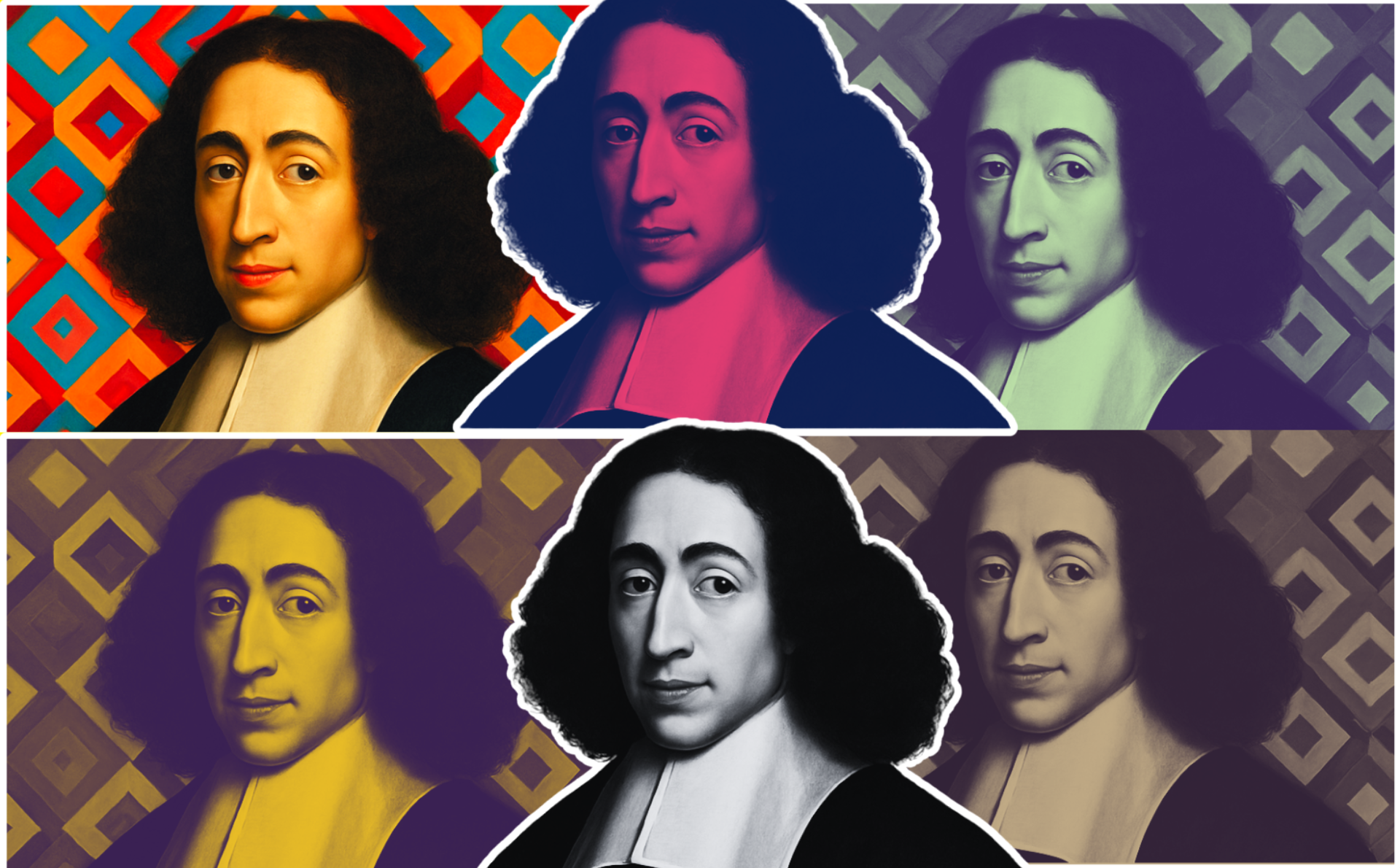 Diseño realizado a partir de la imagen de Spinoza realizada con Canva Pro.