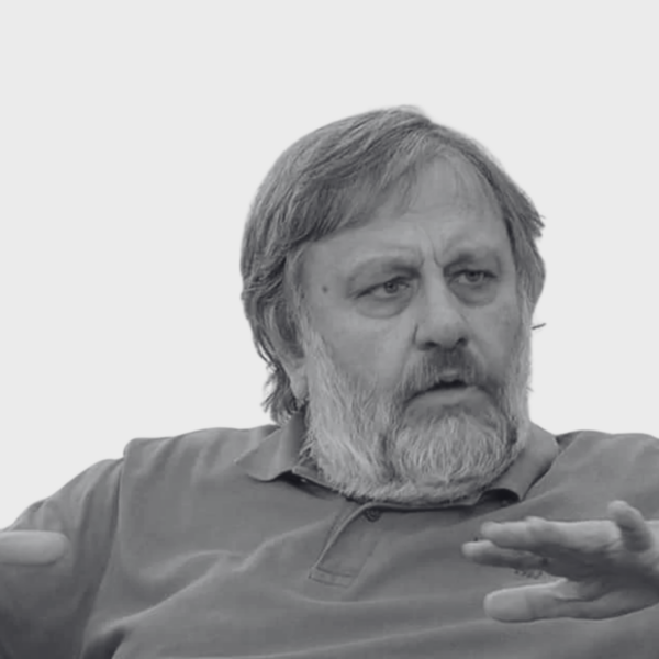 Diseño realizado a partir de la fotografía del filósofo esloveno Slavoj Žižek en 2015, en el Bookfair de Leipzig. Autor foto: Amrei-Marie. CC Attribution-Share Alike 4.0 International.