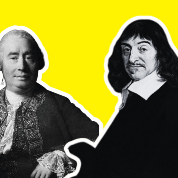 Diseño de imagen de Hume y Descartes realizado a partir de las imágenes de Wikimedia Commons (licencia CC).