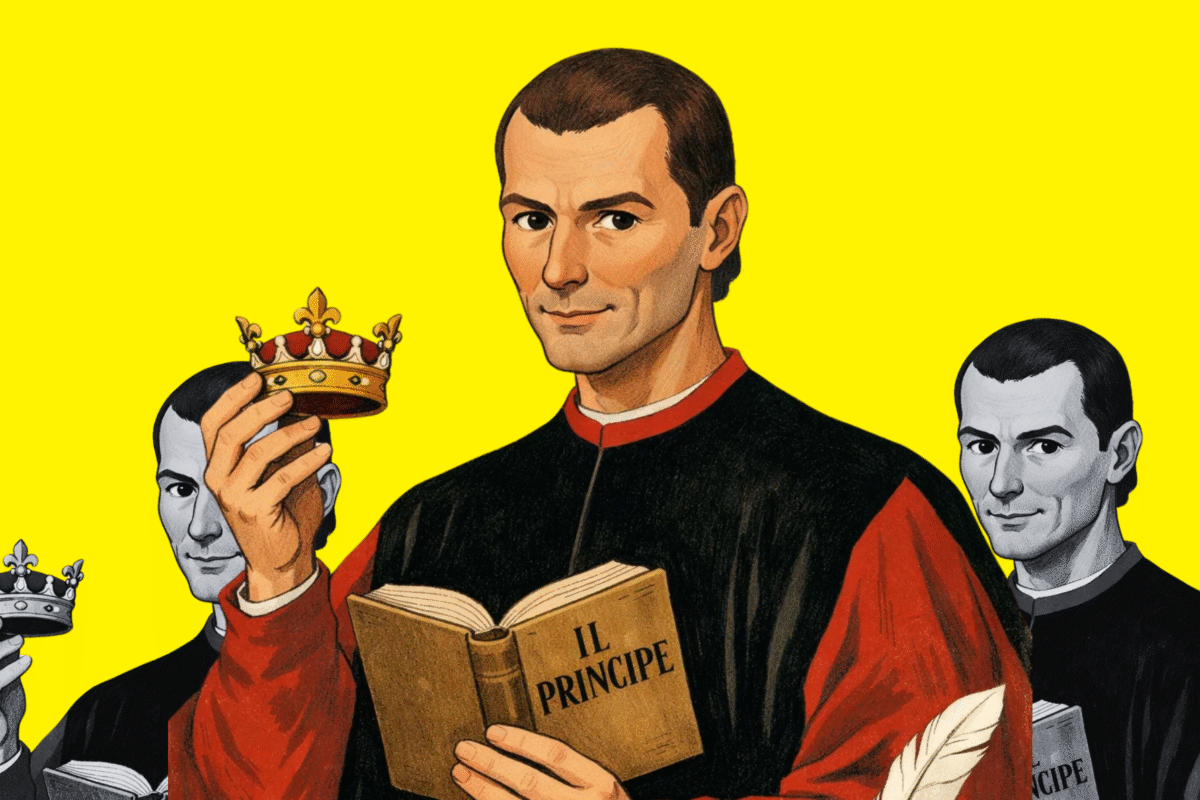 Diseño de Maquiavelo a partir de la ilustración de Sora (licencia CC).