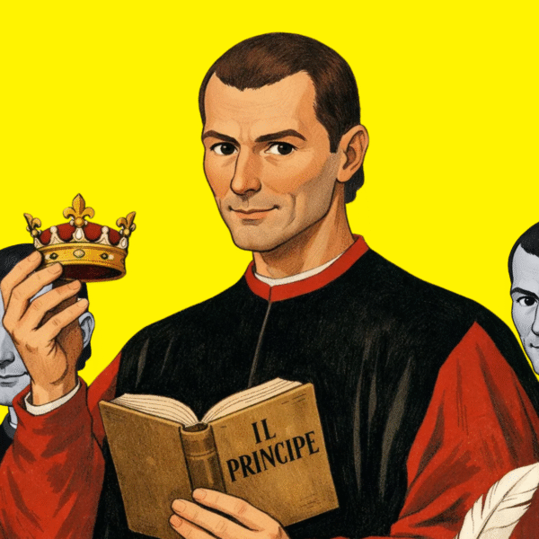 Diseño de Maquiavelo a partir de la ilustración de Sora (licencia CC).