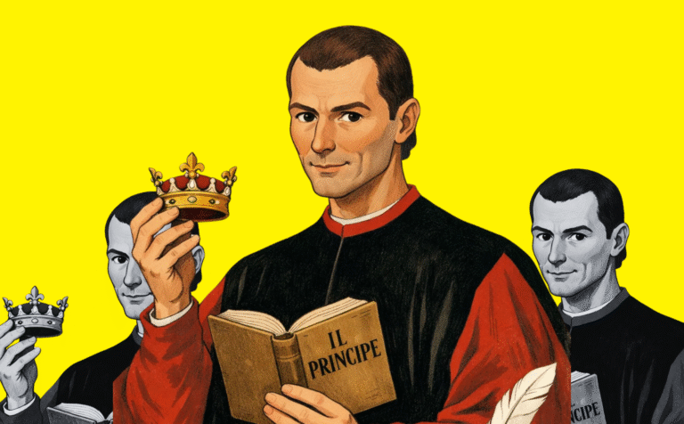 Página de Inicio 2025 Diseño de Maquiavelo a partir de la ilustración de Sora (licencia CC).