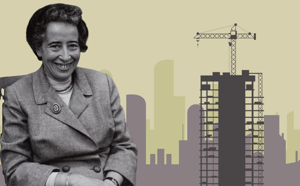Página de Inicio 2025 «La condición humana» es una de las obras más brillantes de la filosofía del siglo XX. Fotografía de Arendt de Wikimedia Commons, con licencia CC BY-SA 4.0.