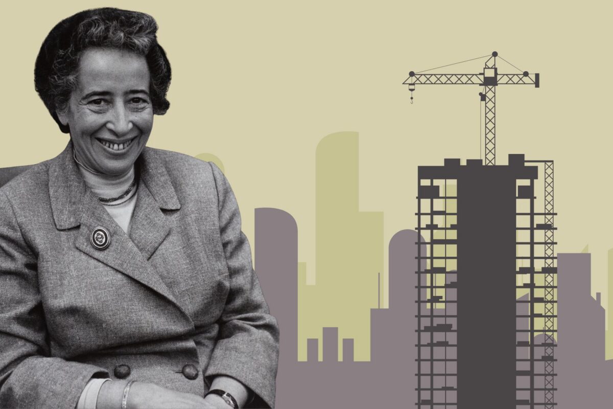 «La condición humana» es una de las obras más brillantes de la filosofía del siglo XX. Fotografía de Arendt de Wikimedia Commons, con licencia CC BY-SA 4.0.